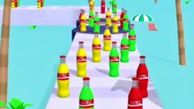 Giant Coke Bottle Run & Juice Pouring Challenge! 💎 | Satisfying 3D Mobile Game Gameplay