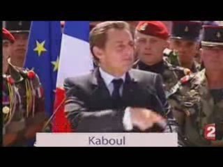 Sarkozy ricane devant nos soldats en Afghanistan