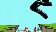 Cliff to Cliff jumping Alight Motion animation