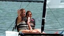 Hoda Kotb stuns in a bikini on a boat with lookalike sister