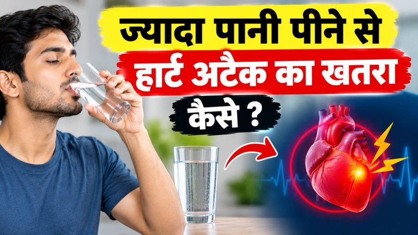 Heart Attack Symptoms: ज्यादा पानी पीने से आ सकता है हार्ट अटैक ? Overhydration Side Effects