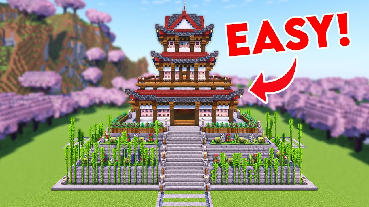 Minecraft Japanese House Tutorial: Build a 3-Story Survival Base ...
