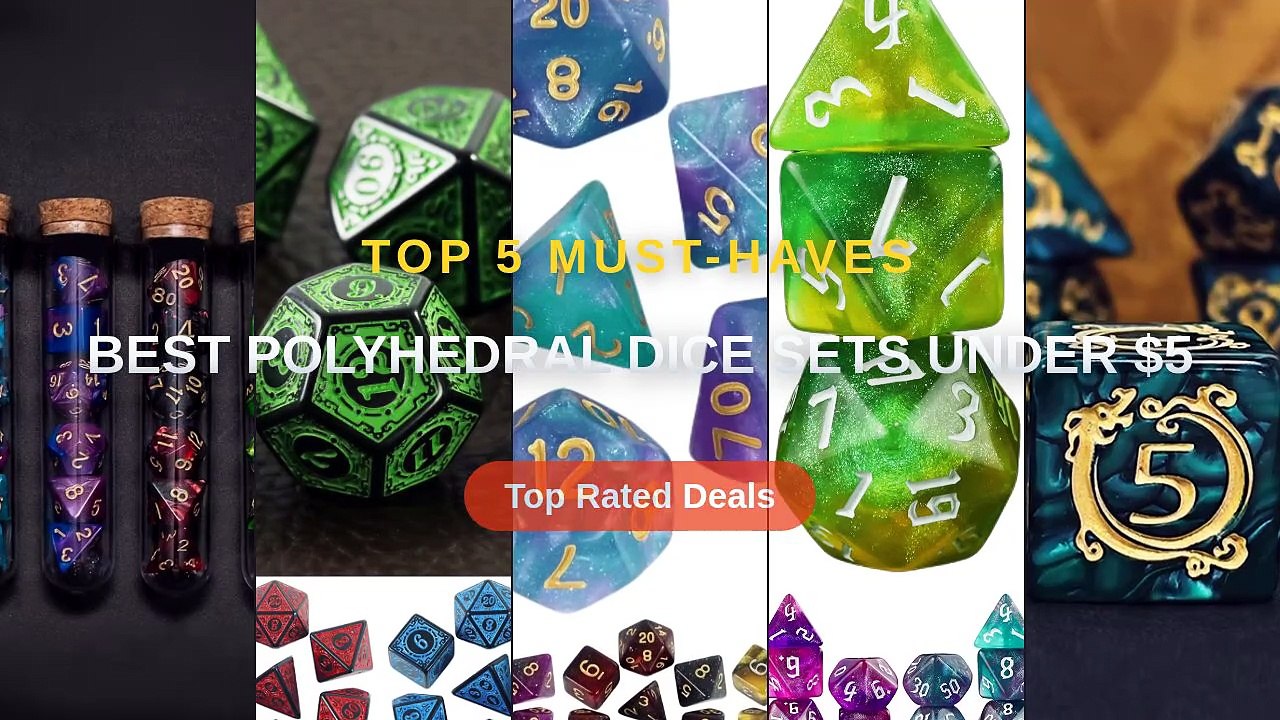 Best Polyhedral Dice Sets Under $5 - Video Dailymotion