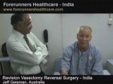 Australian medical tourists vasectomy reversal in India.