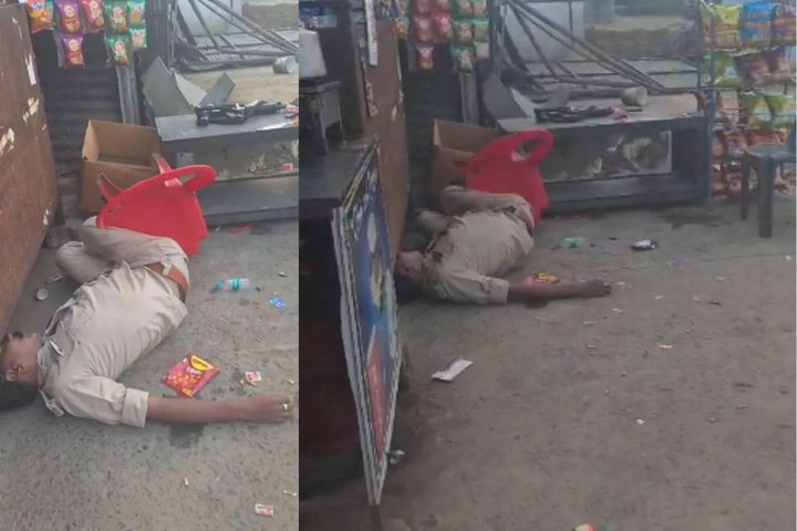 शराब के नशे में रातभर पड़े रहे ASI और आरक्षक