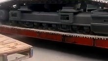Heavy Mining Operations : Transporting Volvo EC550E Excavator on Lowboy Trailer in Kalimantan
