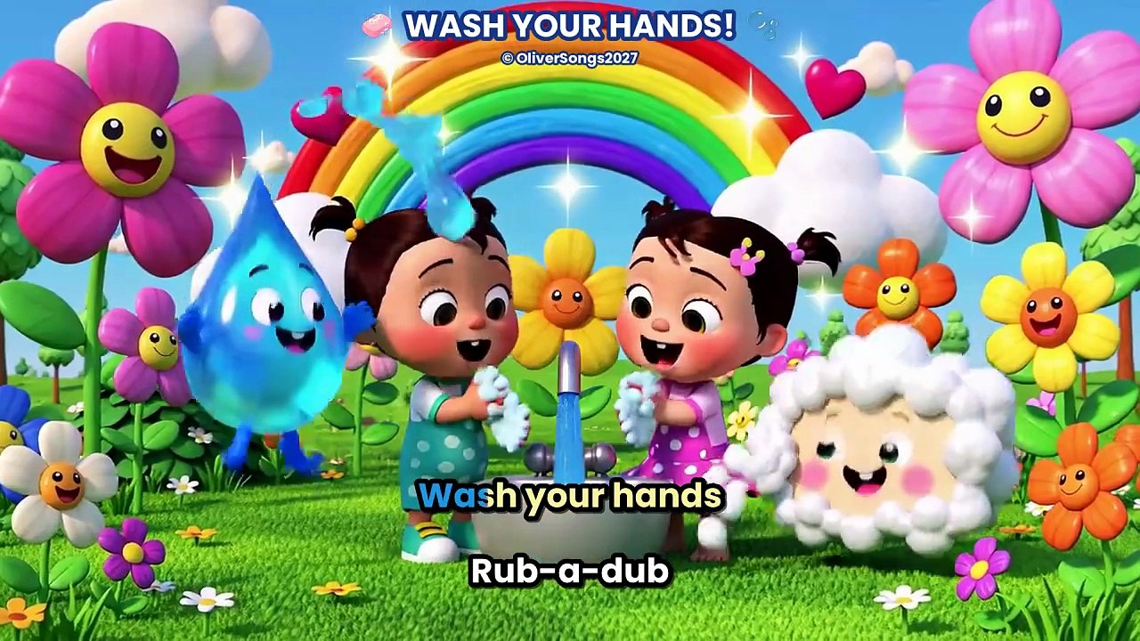 Wash Your Hands Song 🧼 | Sing Along Handwashing Song for Kids KARAOKE # ...