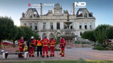 Nagrania z drona pokazują skalę zniszczeń ratusza w Limoges po protestach