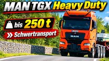 MAN TGX Heavy Duty: Neuer Schwerlast-Gigant mit bis zu 250 Tonnen!