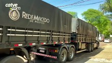 Caminhão com carga de maravalha escondia fardos de maconha na BR-277