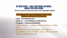 Courses4sale.com — 3D Scan Store – Male and Female 3D model Bundle 48x Head Scans