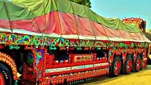 MashaAllah Hino Truck Decorated | Most Beautiful Hino Trailer in Pakistan | Red Hino Truck Art