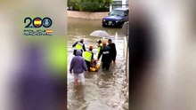Valência: Idosa resgatada em prancha de paddle. Água ultrapassava 1.50m