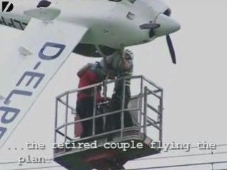 Plane Crashes Into Power Lines