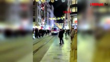 Taksim’de otel yangını! Alevler bir anda büyüdü
