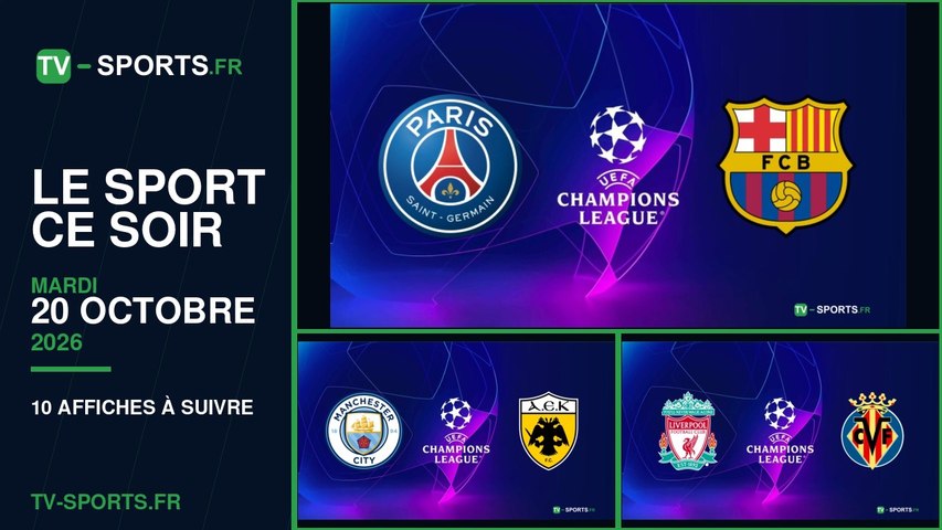 Programme sport du mardi 20 octobre 2026 : les affiches à suivre