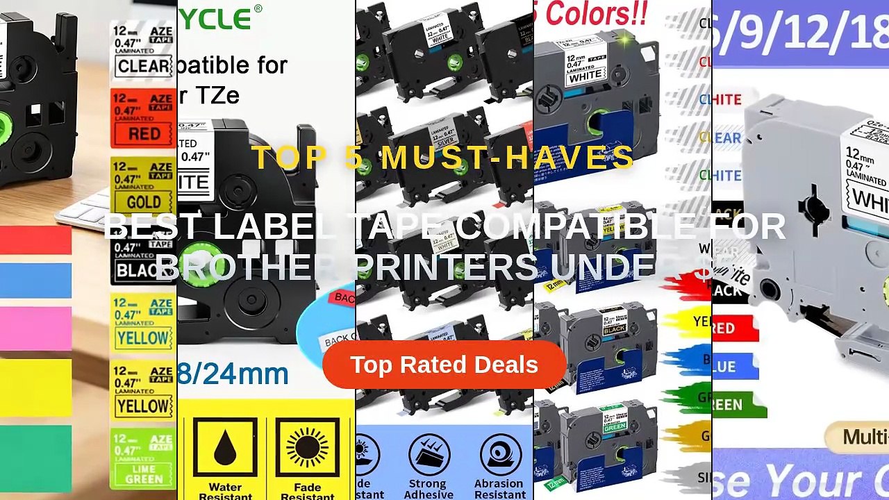 Best Label Tape Compatible For Brother Printers Under $5 - Video ...