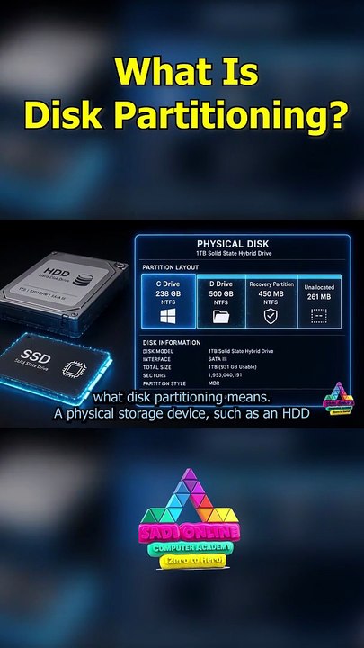 What Is Disk Partitioning? 💻 MBR & GPT Explained | #Shorts - video ...
