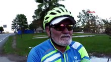 75 yaşında zorlu coğrafyada pedal çevirip, zirvelere meydan okuyor!