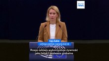 Kallas: rosyjskie ataki na Morzu Czarnym pogłębiają kryzys żywnościowy