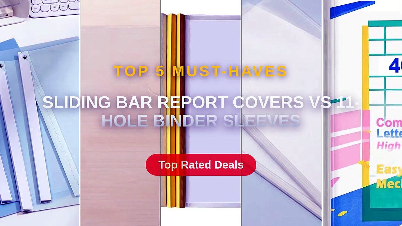 Sliding Bar Report Covers vs 11-Hole Binder Sleeves - Video Dailymotion