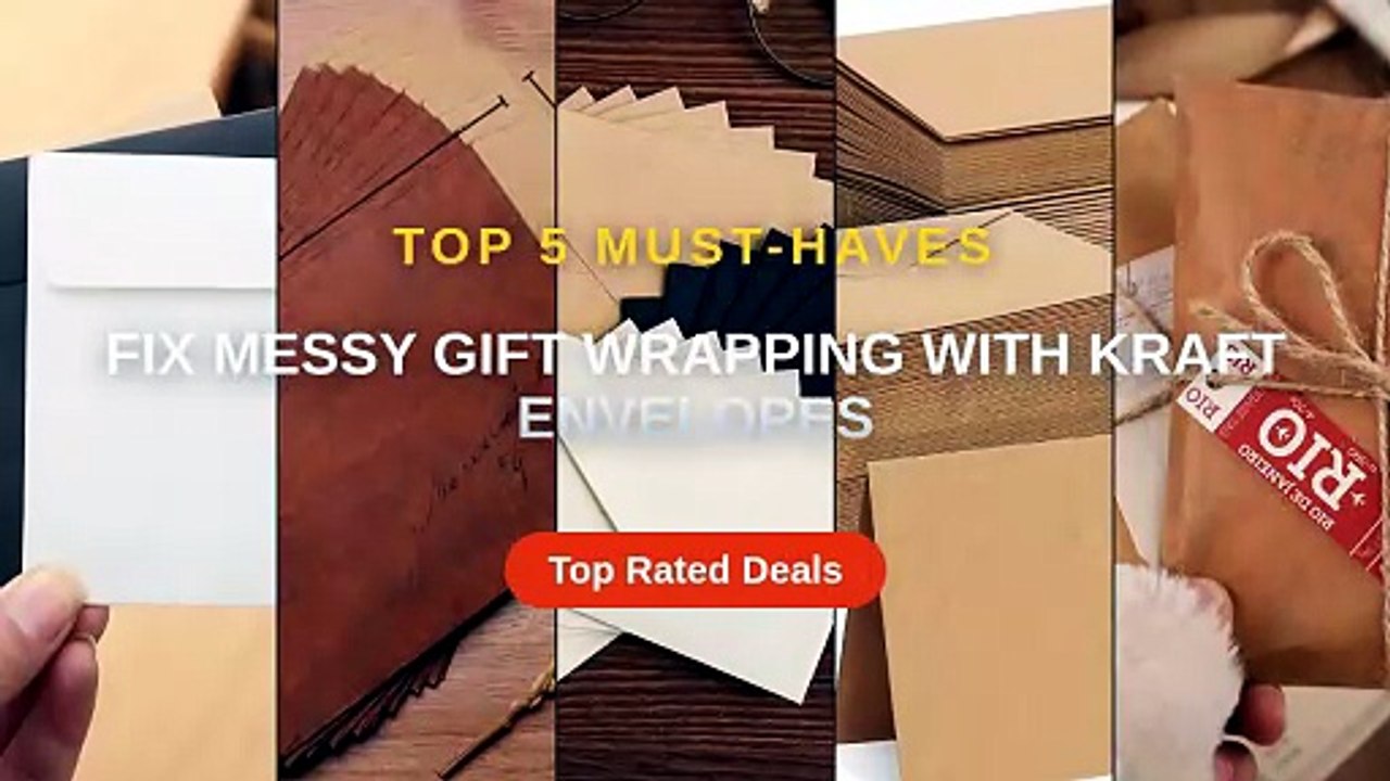 Fix Messy Gift Wrapping With Kraft Envelopes - Video Dailymotion
