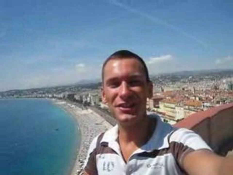 Emmanuel à Nice, vue promenade des Anglais