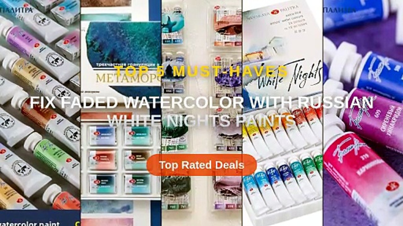 Fix Faded Watercolor With Russian White Nights Paints - Video Dailymotion