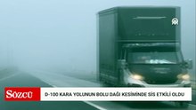D-100 kara yolunun Bolu Dağı kesiminde sis etkili oldu