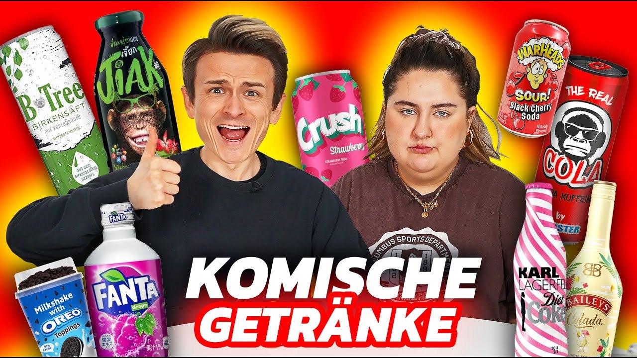 Seltsame Getränke mit Sandra getestet – Cola, Hanf & Birkensaft