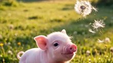 Penny the Tiny Piglet Stuck in the Hay Bales 🐾 | Animal Rescue