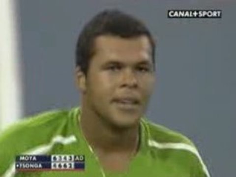 Jo-Wilfried Tsonga tape Carlos Moya (US OPEN 2008) ATP