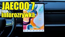 Jaecoo 7: system inforozrywki, Android Auto i ustawienia