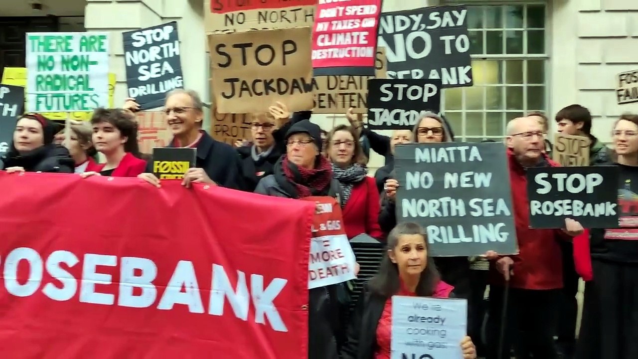 Protest held in London as Burnham approves North Sea oil expansion ...