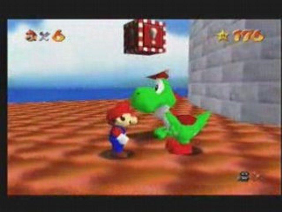 Gameshark code: Yoshi's alternate reward for Mario