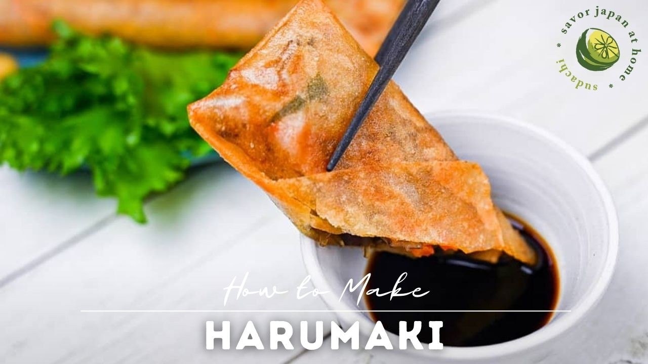 Crispy Japanese Harumaki Spring Rolls | Pork, Veggie Filling Recipe ...