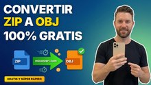 Convertir ZIP a OBJ gratis en línea | Cambiar ZIP a OBJ en un instante