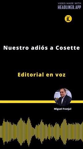Editorial | Nuestro adiós a Cosette