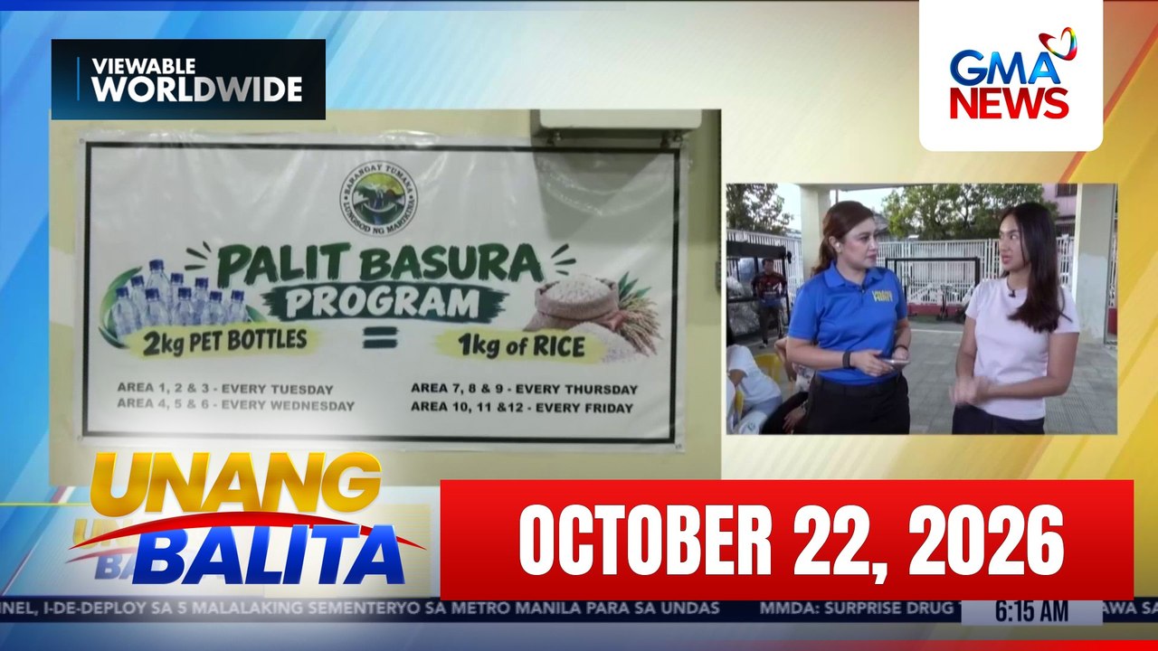 Unang Balita sa Unang Hirit: (Part 1) October 22, 2026 [HD] - video ...