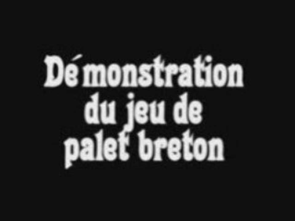 Palet breton - démonstration