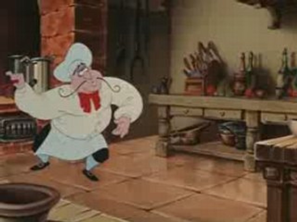 La petite sirène - Sébastien dans la cuisine