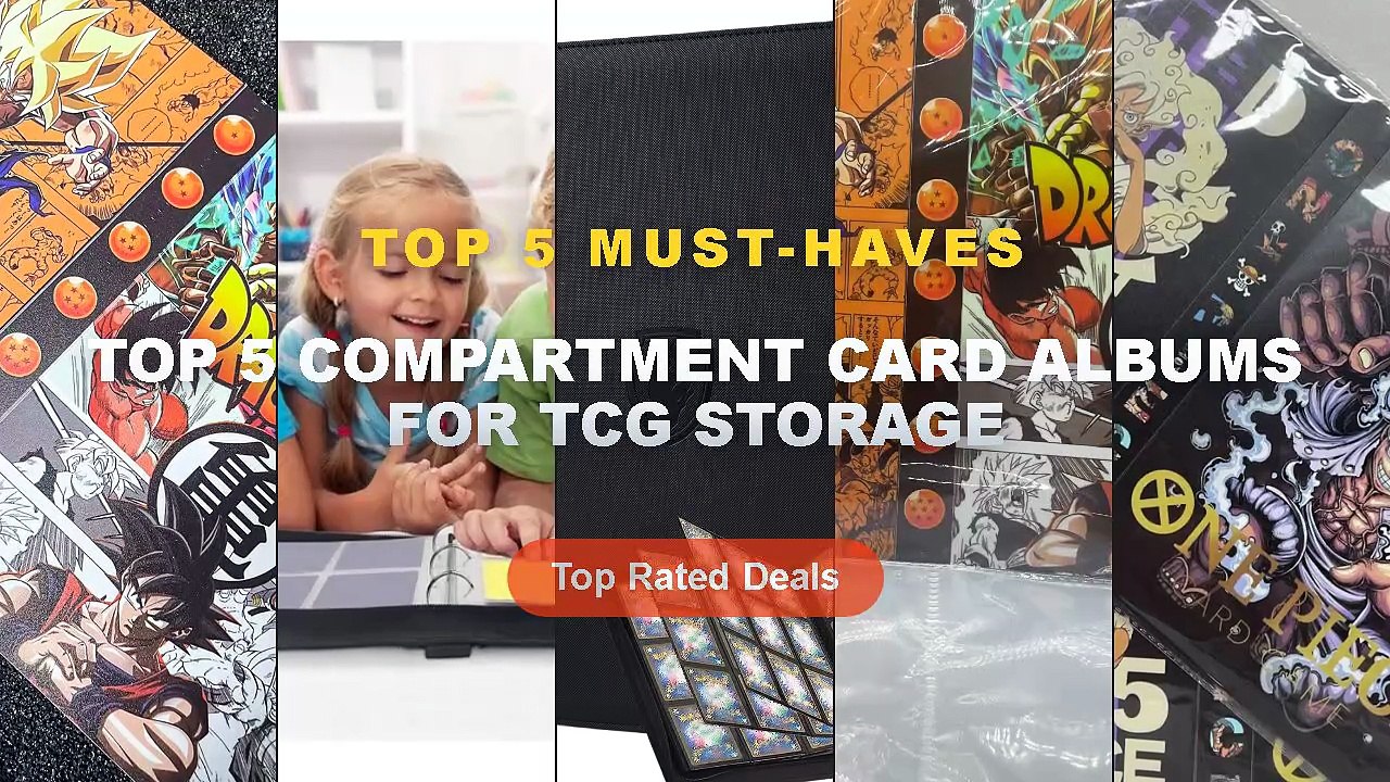 Cheap & Best Top 5 Compartment Card Albums For TCG Storage Unboxing ...