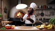This Monkey Chef Put BANANAS on Pizza! 😂🍕