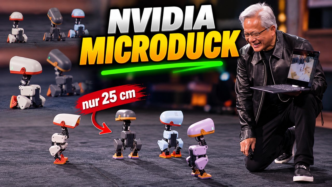 Nvidia microduck: winzige ki-roboter schlagen purzelbäume!