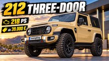 2027 212 3 Door: Leiterrahmen, Differenzialsperren und abnehmbares Dach!