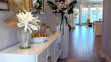 **✨ This White & Gold Living Room Is Pure Luxury! 🏡🤍**