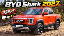 2027 BYD Shark PHEV 2027: 5,7 Sekunden auf 100 km/h trotz Pick-up!