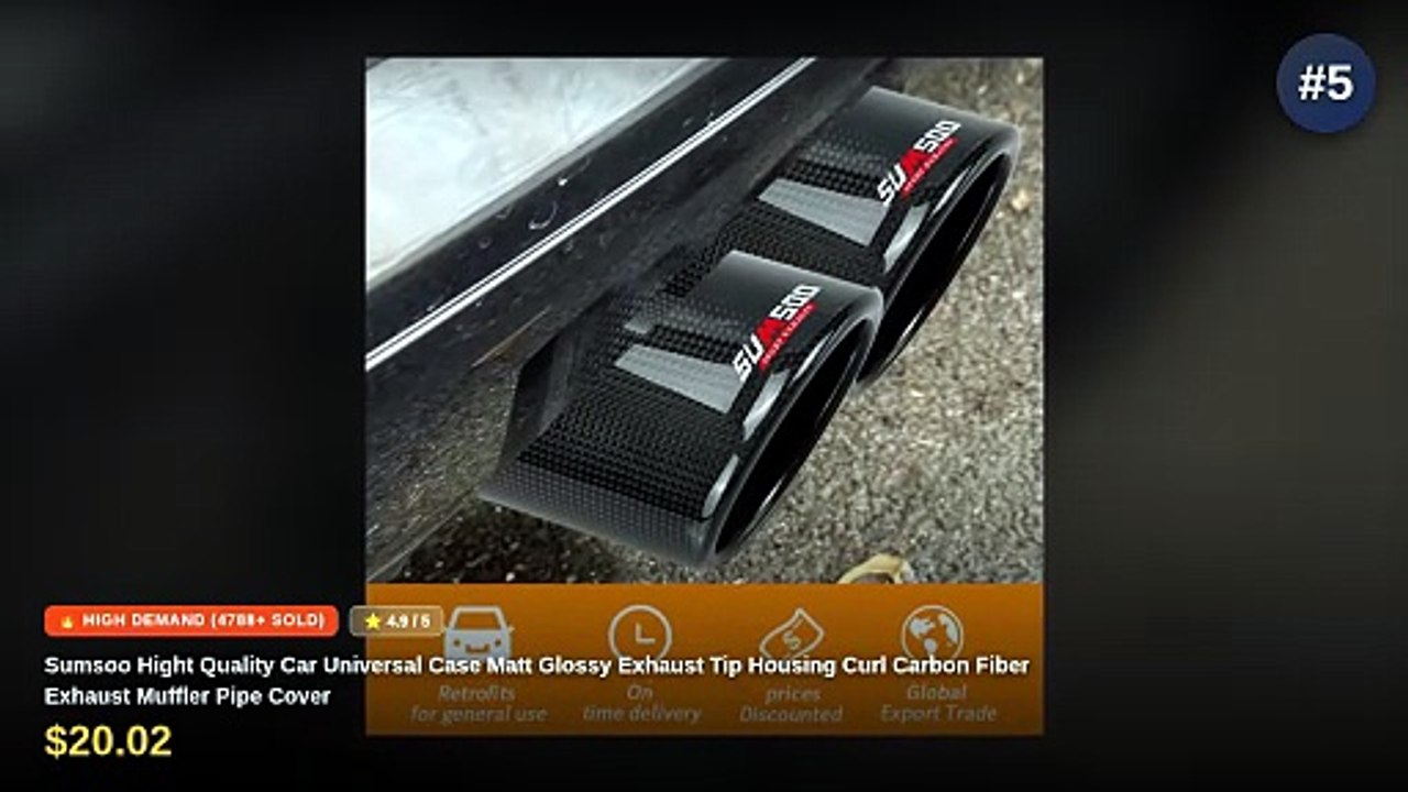 Best Carbon Exhaust Muffler Tips Under $19.20 - Video Dailymotion