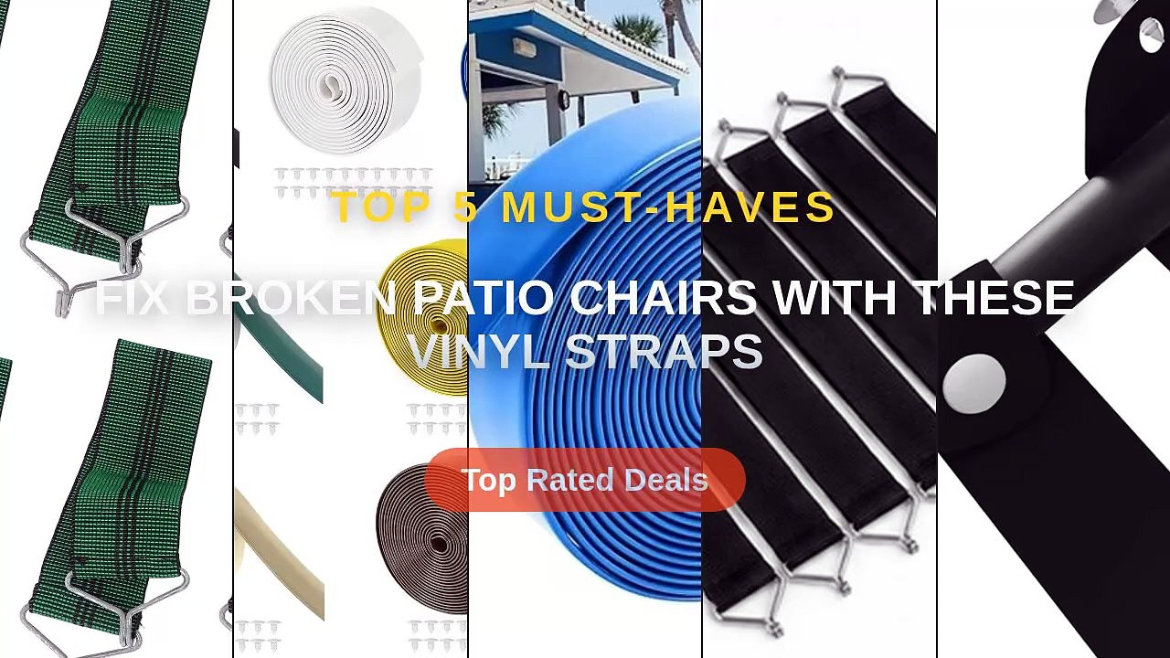 Fix Broken Patio Chairs With These Vinyl Straps - Video Dailymotion
