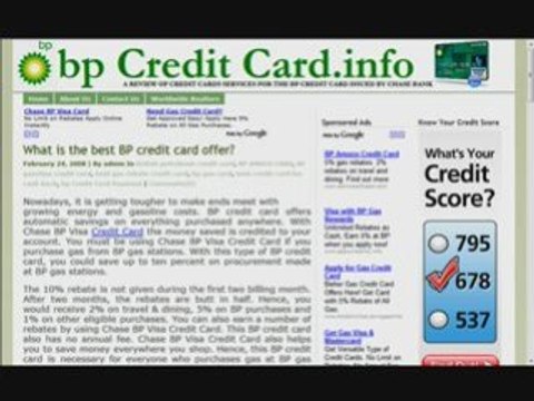 BP Gas Credit Card - Apply Now Earn Rewards